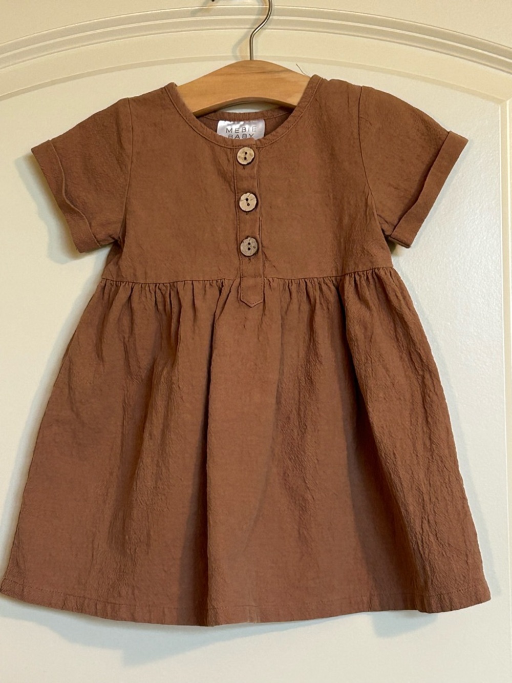 18M Mebie Linen Tan Dress